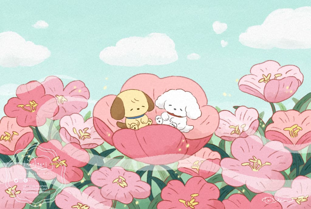 春風とこいぬたち